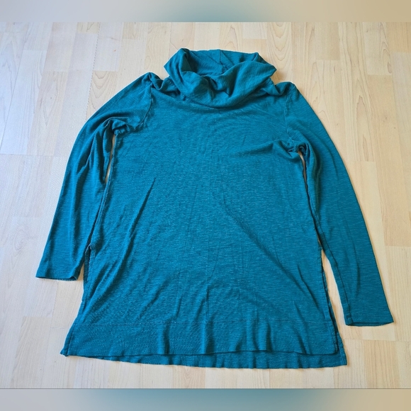 J. Jill Pima Cotton Cowl Neck Tunic Size Small - Picture 2 of 9